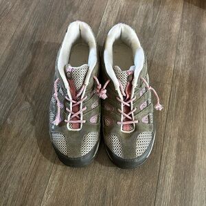 Merrell Pink and Gray hiking Shoes